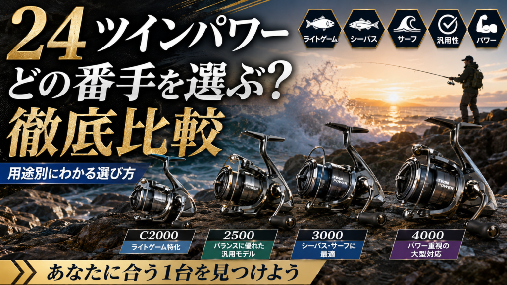 24 ツインパワーどの番手を選ぶ？徹底比較
