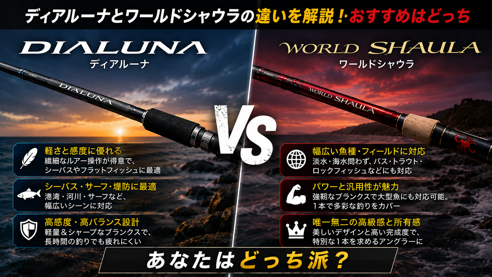 ディアルーナとワールドシャウラの違いを解説