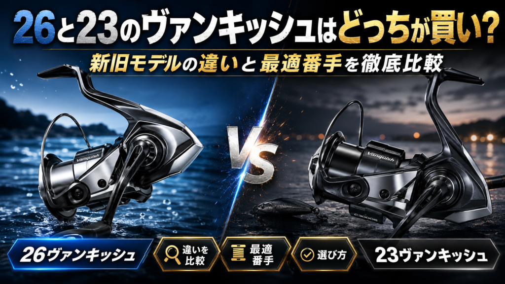 26と23のヴァンキッシュはどっちが買い？新旧モデルの違いと最適番手を徹底比較