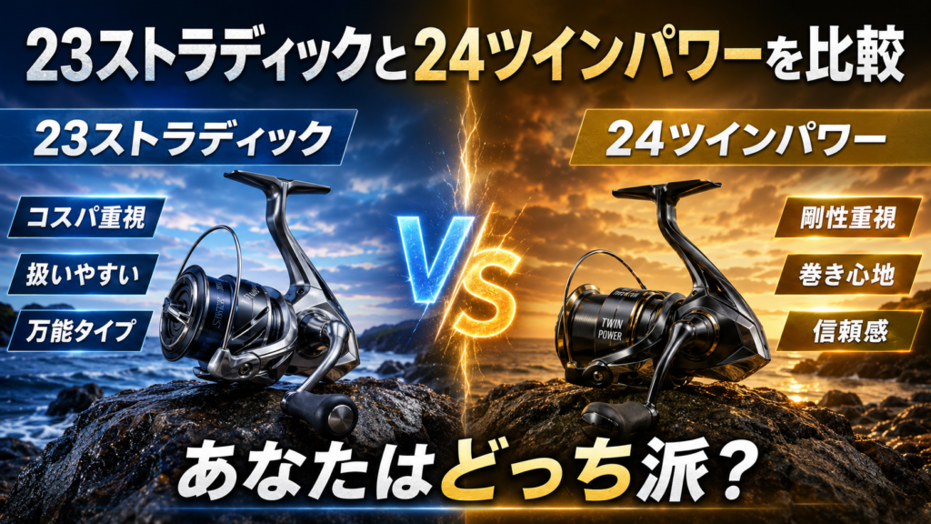 23ストラディックと24ツインパワーを比較