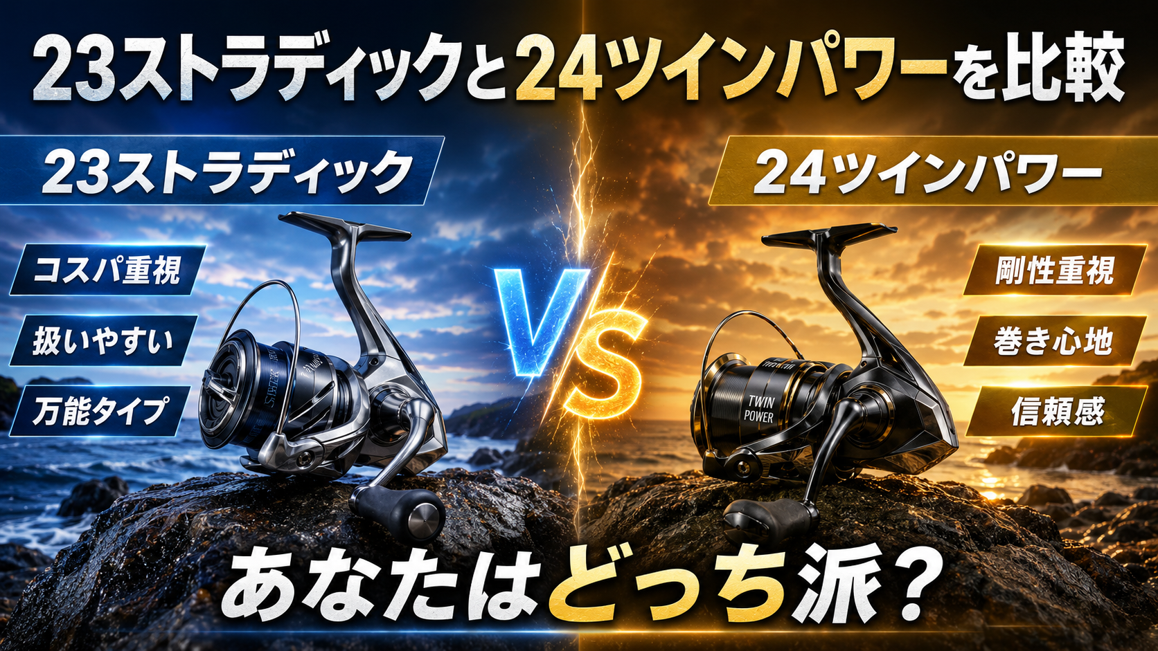 23ストラディックと24ツインパワーを比較