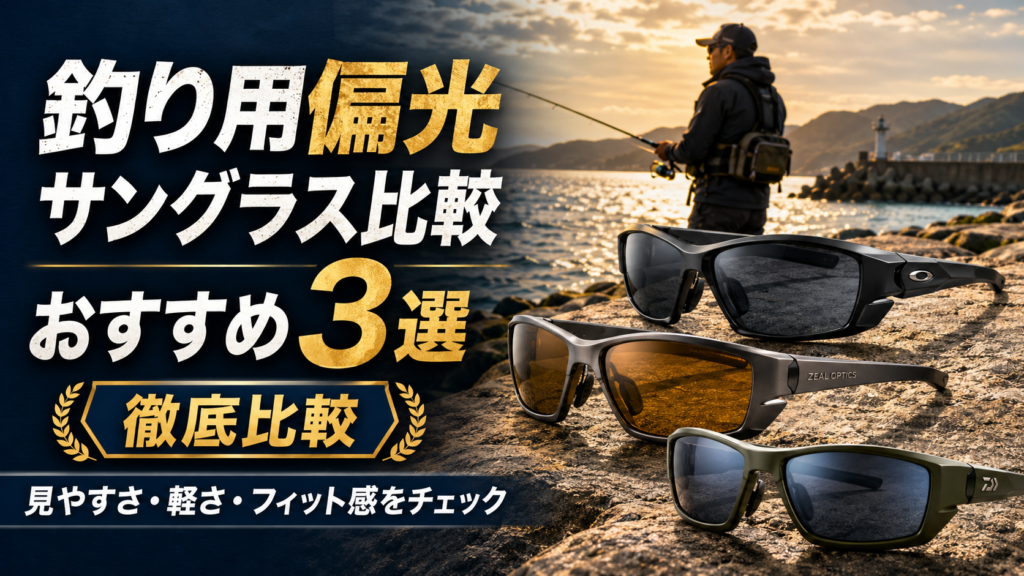 釣り用偏光サングラス比較おすすめ3選