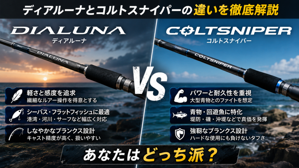 ディアルーナとコルトスナイパーの違いを徹底解