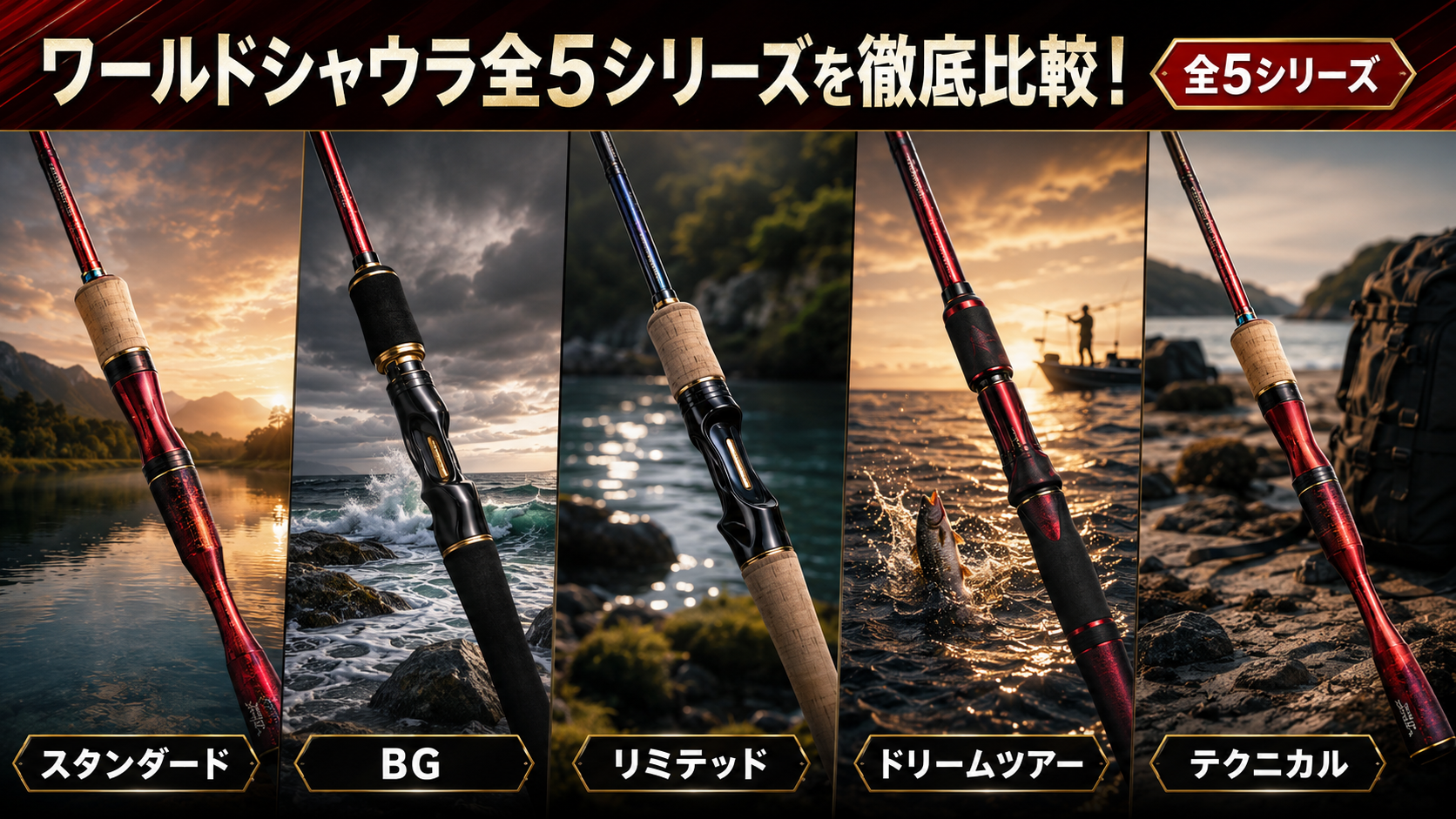 ワールドシャウラ全5シリーズを徹底比較！