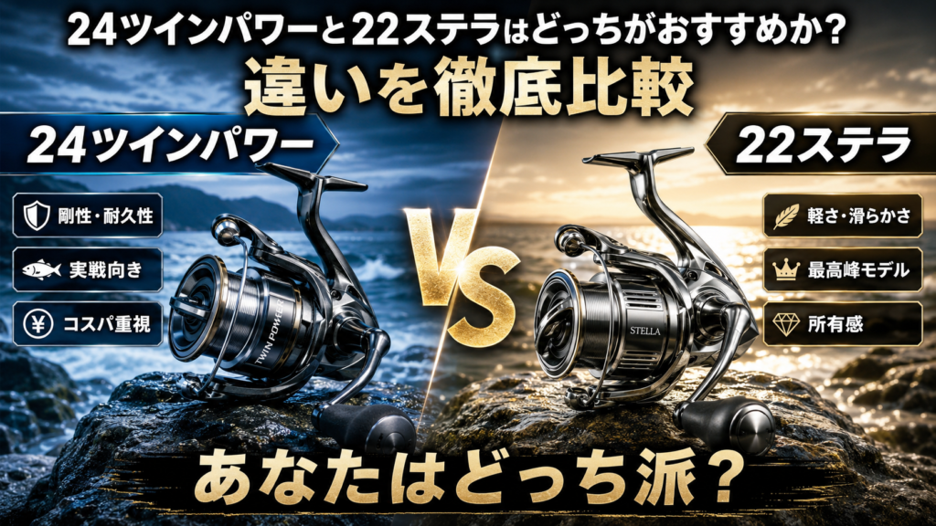 24ツインパワーと22ステラはどっちがおすすめか？違いを徹底比較