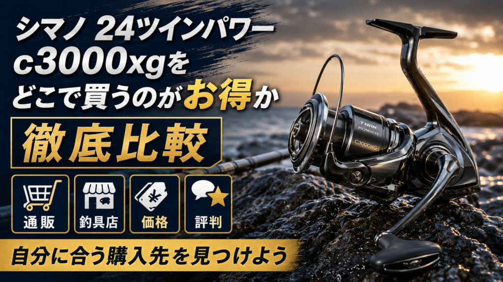 シマノ 24 ツインパワー c3000xgをどこで買うのがお得か徹底比較
