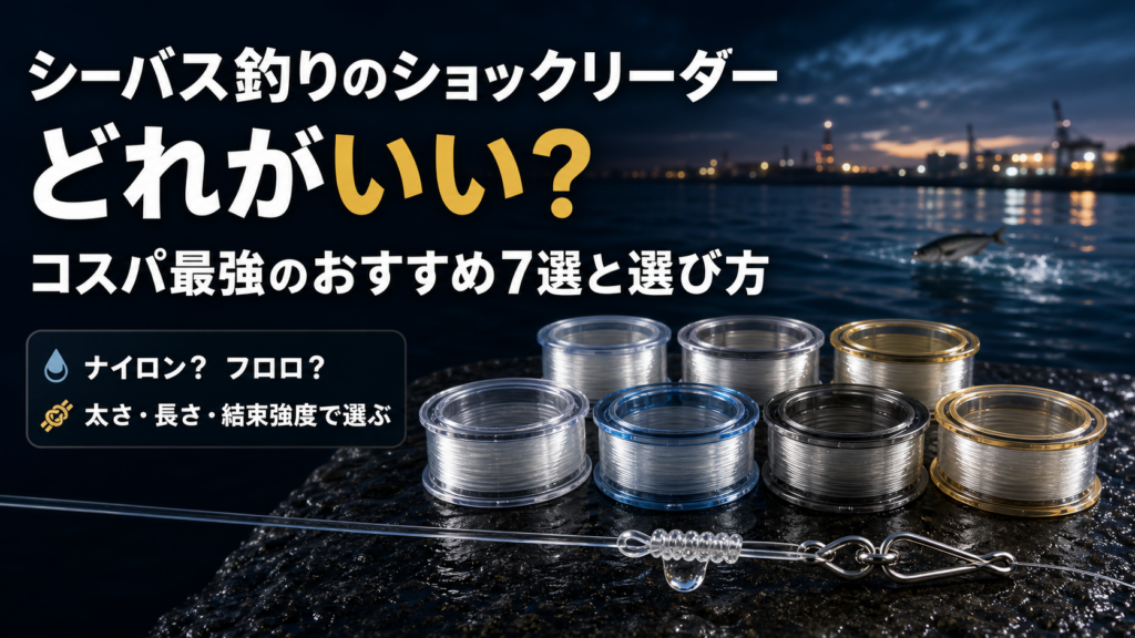 シーバス釣りのショックリーダーどれがいい？コスパ最強のおすすめ7選と選び方