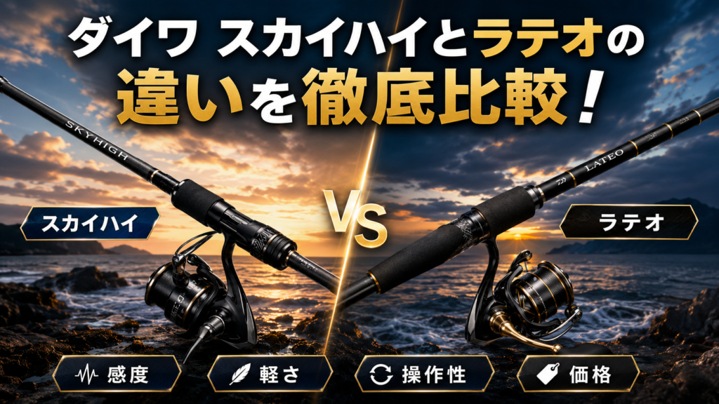 ダイワ スカイハイとラテオの違いを徹底比較！