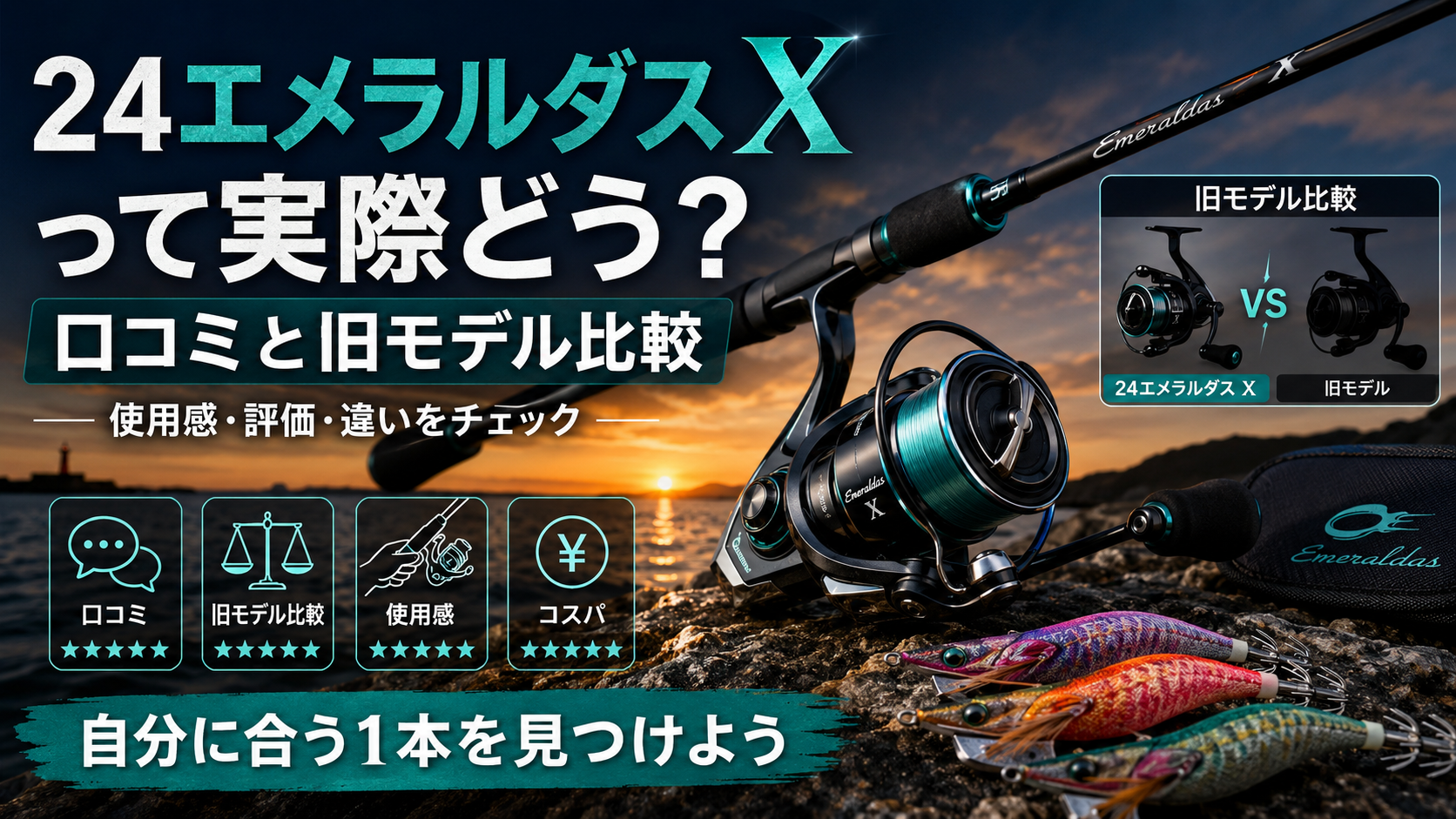 24エメラルダス xって実際どう？口コミと旧モデル比較