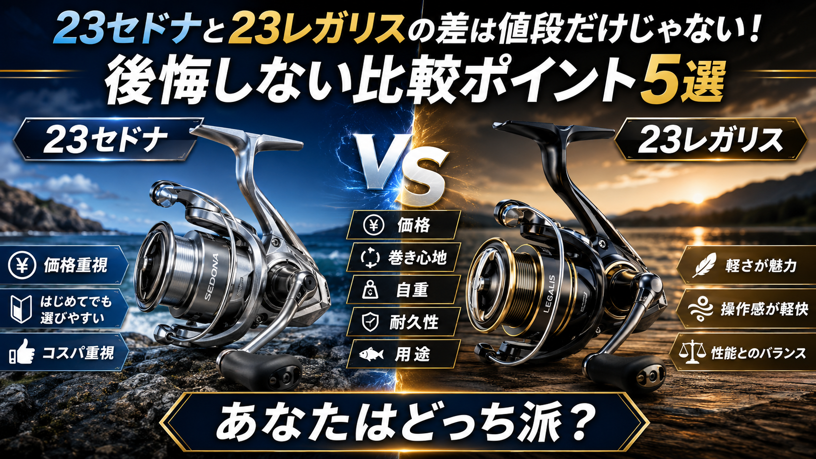 23セドナと23レガリスの差は値段だけじゃない！後悔しない比較ポイント5選